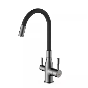 Смеситель для кухни FRAP F4396-15 с гибким изливом под фильтр
