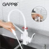 Смеситель для кухни GAPPO G4317-8 с гибким изливом белый