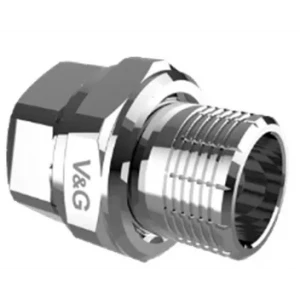 Угон-американка V&G 1/2" хромированный прямой