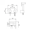 Гигиенический душ FRAP F7508 с приборным краном 1/2" хромированный