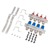 Коллекторный блок ITAL HC1-04 3/4"Ek с расходомерами нержавеющая сталь.