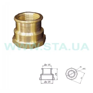 Муфта STA 1/2" В x 1" В латунная