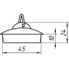 Пробка для сифона ANI PLAST М300 1 1/2"