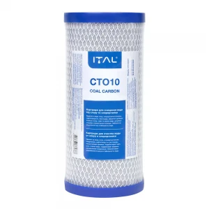 Картридж для фільтра ITAL CTO10 4,5"х10" з пресованого активованого вугілля