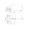 Смеситель для ванны FRAP F2249 белый/хром