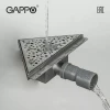 Трап для душа угловой GAPPO G82020-1 200x200 мм нержавеющая сталь