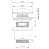 Донный клапан FRAP F60-8 1 1/4" автоматический с белой керамической крышкой белый/хром