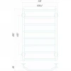 Полотенцесушитель электрический DEFFI Трапеция 500x800 80 Вт черный, правый