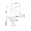 Смеситель для умывальника FRAP F1021 хромированный