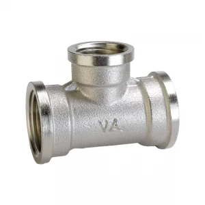 Тройник VLMZ 3/4"x1/2"x3/4" переходный никелированный (L-29)
