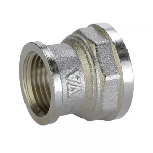 Муфта переходная VLMZ латунь 1" В*1/2" В никелированная