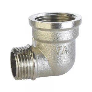 Кутник перехідний VLMZ 3/4" В * 1/2" З нікельований