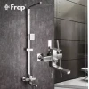 Душевая система FRAP F24802 с поворотным изливом с переключателем на лейку нержавеющая сталь (1 режим)