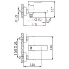 Смеситель для ванны FRAP F3260 хромированный