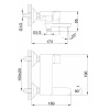 Смеситель для ванны FRAP F3234 белый/хром