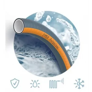 Шланг PROFESSIONAL Ø 1/2" 50м, 4х сл. (сірий з жовтою смугою) (кратно 50м) {50}