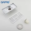 Трап для душа GAPPO G82050 100х200 мм латунный хромированный
