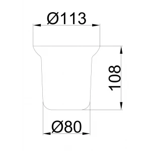 Стакан для ершика FRAP F753 матовый