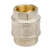 Обратный клапан WEZER DN20 3/4" никелированный с латунным штоком