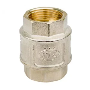 Обратный клапан WEZER DN20 3/4" никелированный с латунным штоком