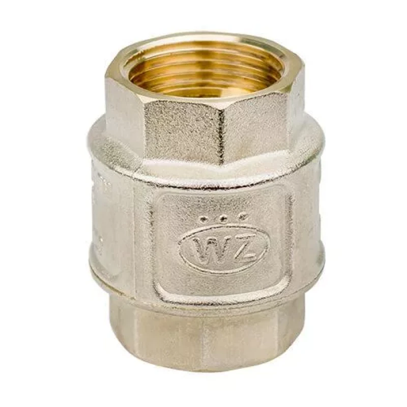 Обратный клапан WEZER DN20 3/4" никелированный с латунным штоком