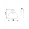 Полотенцедержатель FRAP F1904-2 хромированный