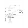Смеситель для кухни FRAP F4546 хромированный