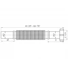 Гнучка труба ANI PLAST K203 1 1/4" х 32 мм (320-730 мм)
