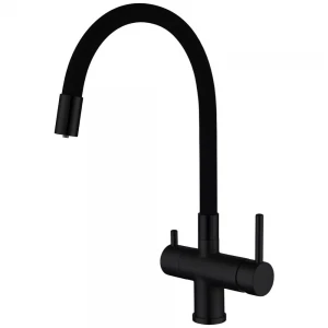 Смеситель для кухни GAPPO G4398-36 с гибким изливом черный