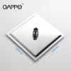 Тропический душ GAPPO G28 200x200 мм нержавеющая сталь хромированная