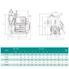 Насосная станция SHIMGE PW 750F 0.75 кВт (максимальная высота подъема 50 м, максимальная производительность 56 л/мин)