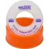 Фум стрічка WEZER PTFE 12 мм x 0.1 мм 12 м біла