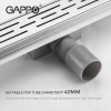 G89007-1 Душовий трап 900 мм, комбінований гідрозатвор, Brushed nickel (блістер) {5/1}