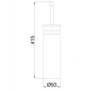 Ерж напольный FRAP F902 хромированный