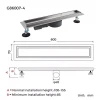 Трап для душа GAPPO G86007-4 70x600 мм под плитку из нержавеющей стали