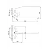 Смеситель для ванны FRAP F2258 белый/хром