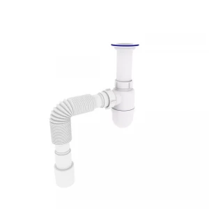 Сифон для кухонной мойки KRONO PLAST У-1050 1 1/2" с литым выпуском Ø40 x 40/50