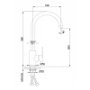 Смеситель для кухни FRAP F4048 сатиновый