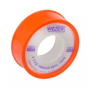Фум стрічка WEZER PTFE 12 мм x 0.1 мм 12 м біла