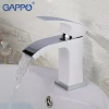 Смеситель для умывальника GAPPO G1007-8 белый/хром