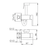 Гигиенический душ FRAP F7506-6 черный