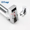 Полотенцедержатель FRAP F1812 поворотный двойной 382 мм белый/хром с двумя накладками