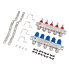 Коллекторный блок ITAL HC1-05 3/4" Ek с расходомерами нержавеющая сталь.