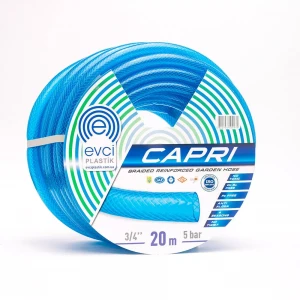 Шланг для полива EVCI Plastik Capri 3/4" ПВХ трехслойный армированный 50 м для систем полива.