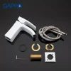 Смеситель для умывальника GAPPO G1007-8 белый/хром