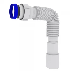 Грубая трубка для сифона KRONO PLAST ГН-120 Ø40/50 1 1/2" с накидной гайкой, 460-1100 мм