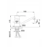 Смеситель для кухни FRAP F4566-2 хромированный