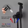 Гигиенический душ WEZER EKO9В-01-BLACK нержавеющая сталь черный
