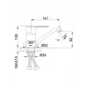 Смеситель для кухни Frap F45702-B хромированный