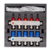 Коллекторный блок ITAL HC1-05 3/4" Ek с расходомерами нержавеющая сталь.
